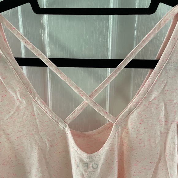 The Loft speckled pink tank top Womens size small - Picture 3 of 3